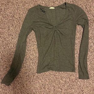 Aeropostale Charcoal Long Sleeve Top